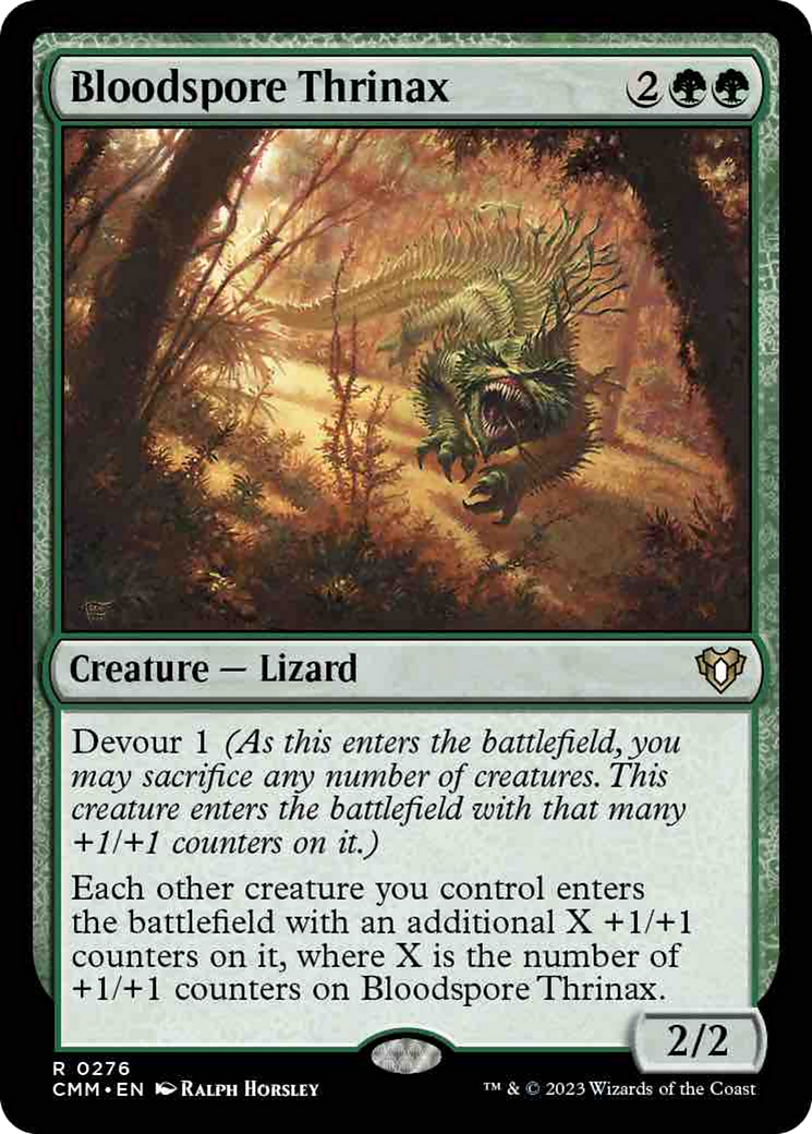 Bloodspore Thrinax [Commander Masters] | Card Merchant Takapuna