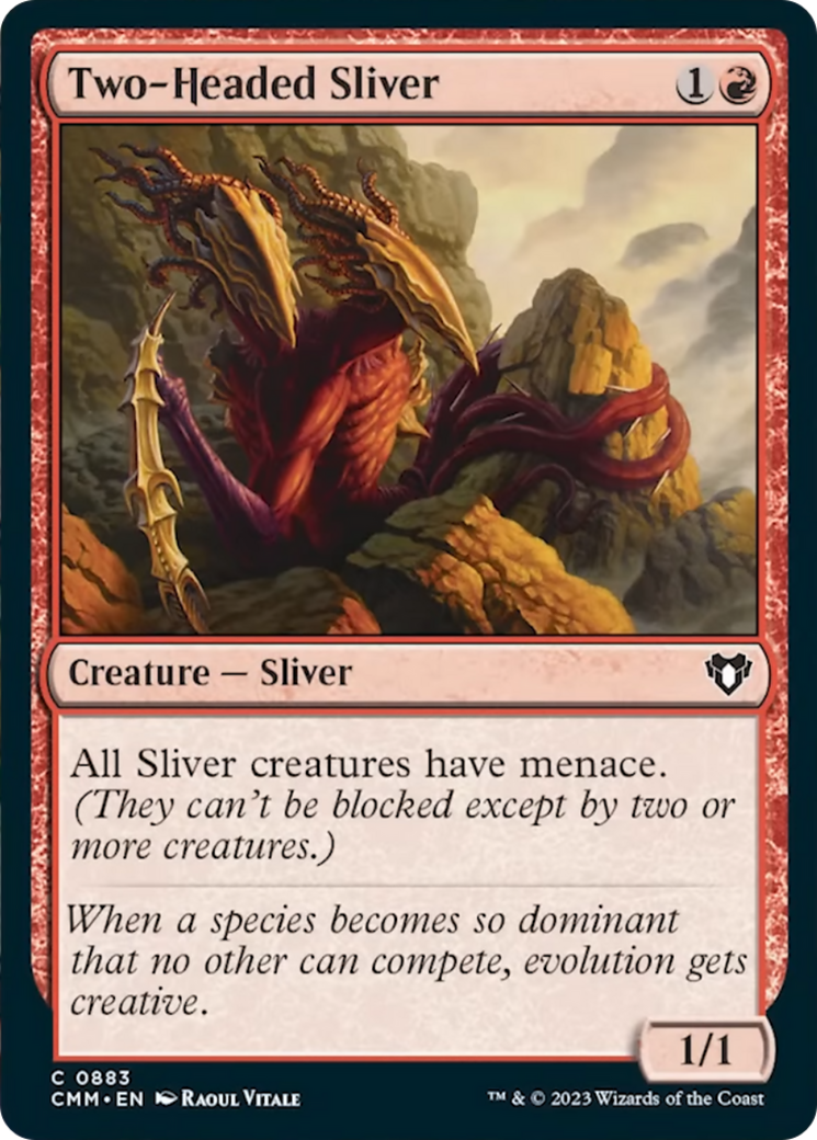 Two-Headed Sliver [Commander Masters] | Card Merchant Takapuna