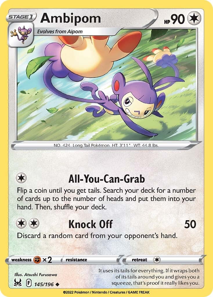 Ambipom (145/196) [Sword & Shield: Lost Origin] | Card Merchant Takapuna