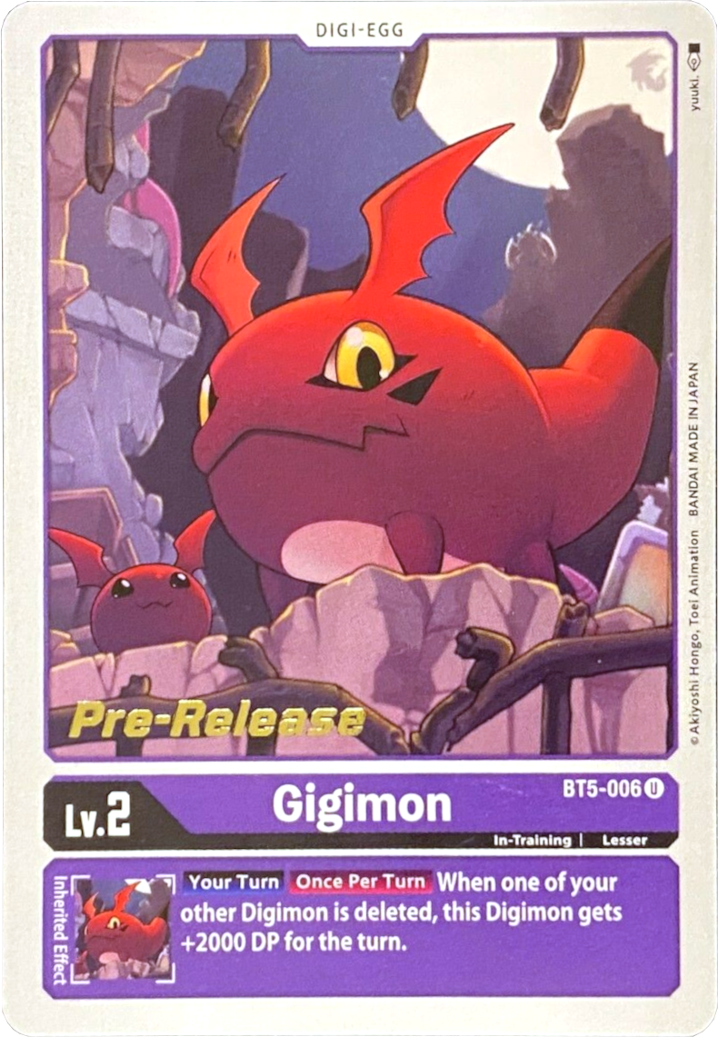 Gigimon [BT5-006] [Battle of Omni Pre-Release Promos] | Card Merchant Takapuna