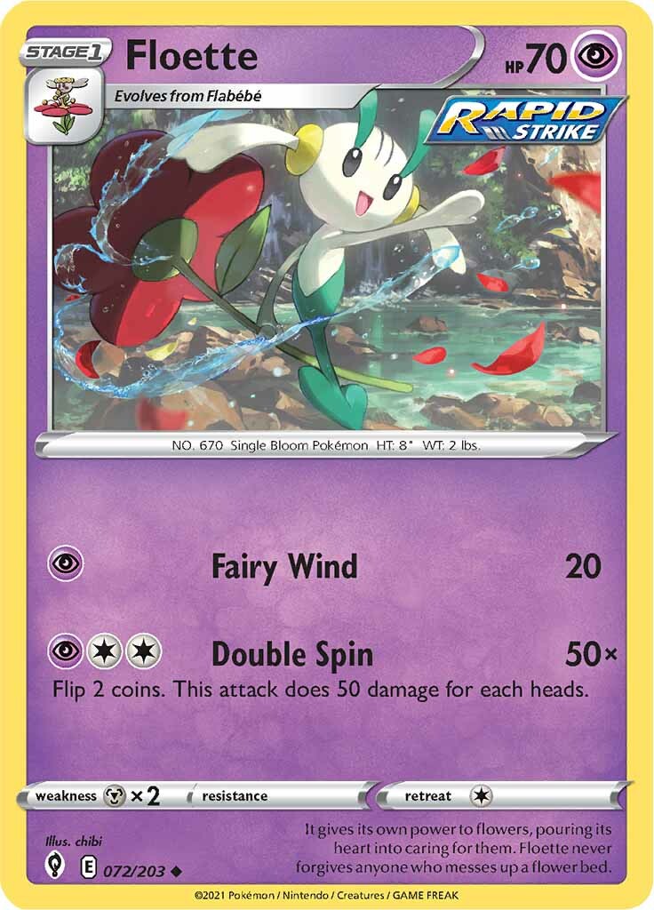 Floette (072/203) [Sword & Shield: Evolving Skies] | Card Merchant Takapuna