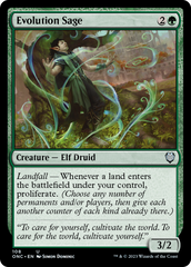 Evolution Sage [Phyrexia: All Will Be One Commander] | Card Merchant Takapuna