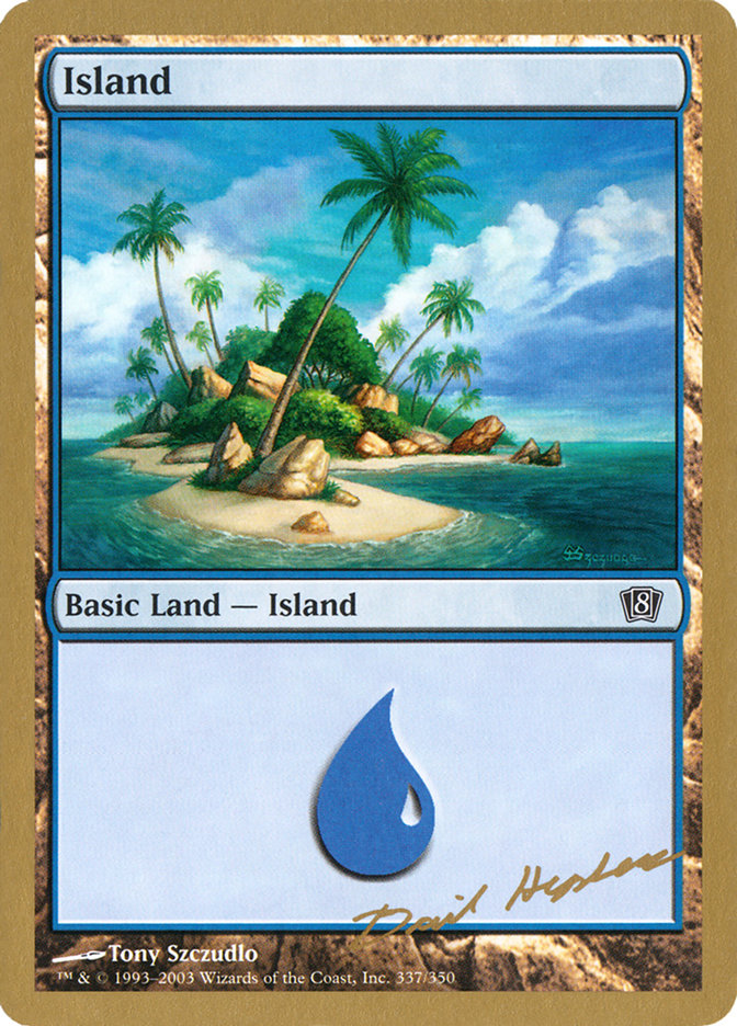 Island (dh337) (Dave Humpherys) [World Championship Decks 2003] | Card Merchant Takapuna