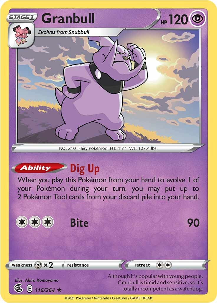 Granbull (116/264) [Sword & Shield: Fusion Strike] | Card Merchant Takapuna