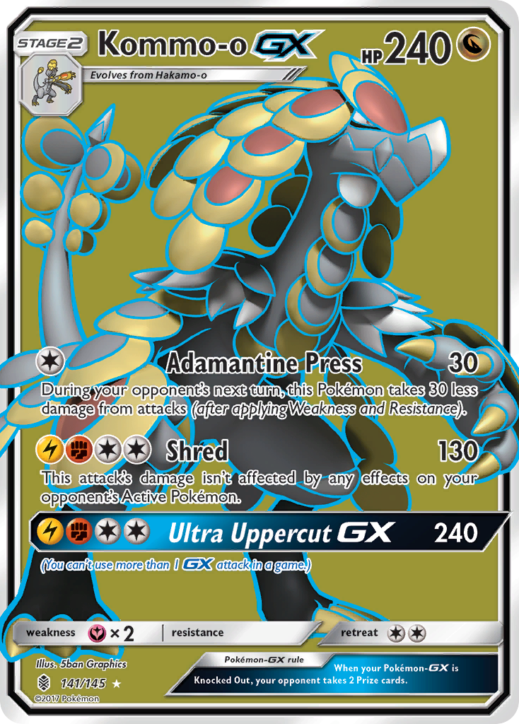 Kommo-o GX (141/145) [Sun & Moon: Guardians Rising] | Card Merchant Takapuna