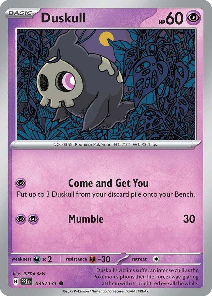 Duskull (035/131) [Scarlet & Violet: Prismatic Evolutions] | Card Merchant Takapuna