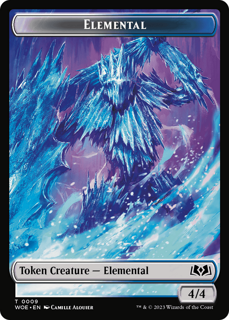 Elemental // Food (0013) Double-Sided Token [Wilds of Eldraine Tokens] | Card Merchant Takapuna