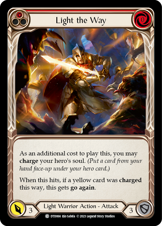 Light the Way (Red) [DTD066] (Dusk Till Dawn)  Rainbow Foil | Card Merchant Takapuna