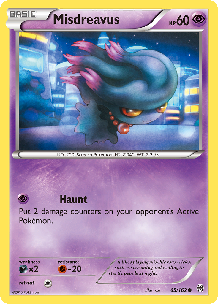 Misdreavus (65/162) [XY: BREAKthrough] | Card Merchant Takapuna