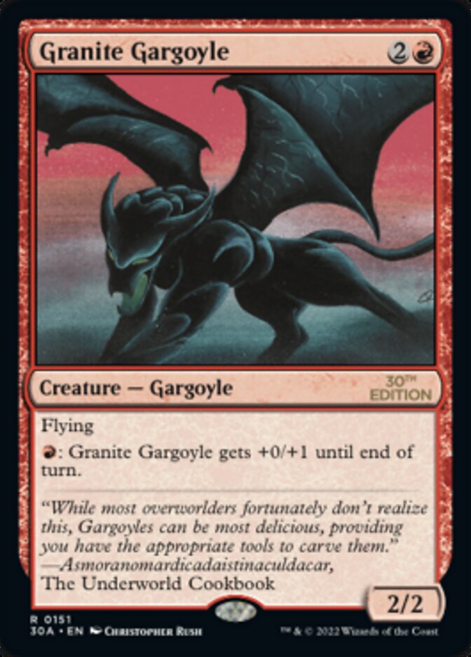 Granite Gargoyle [30th Anniversary Edition] | Card Merchant Takapuna