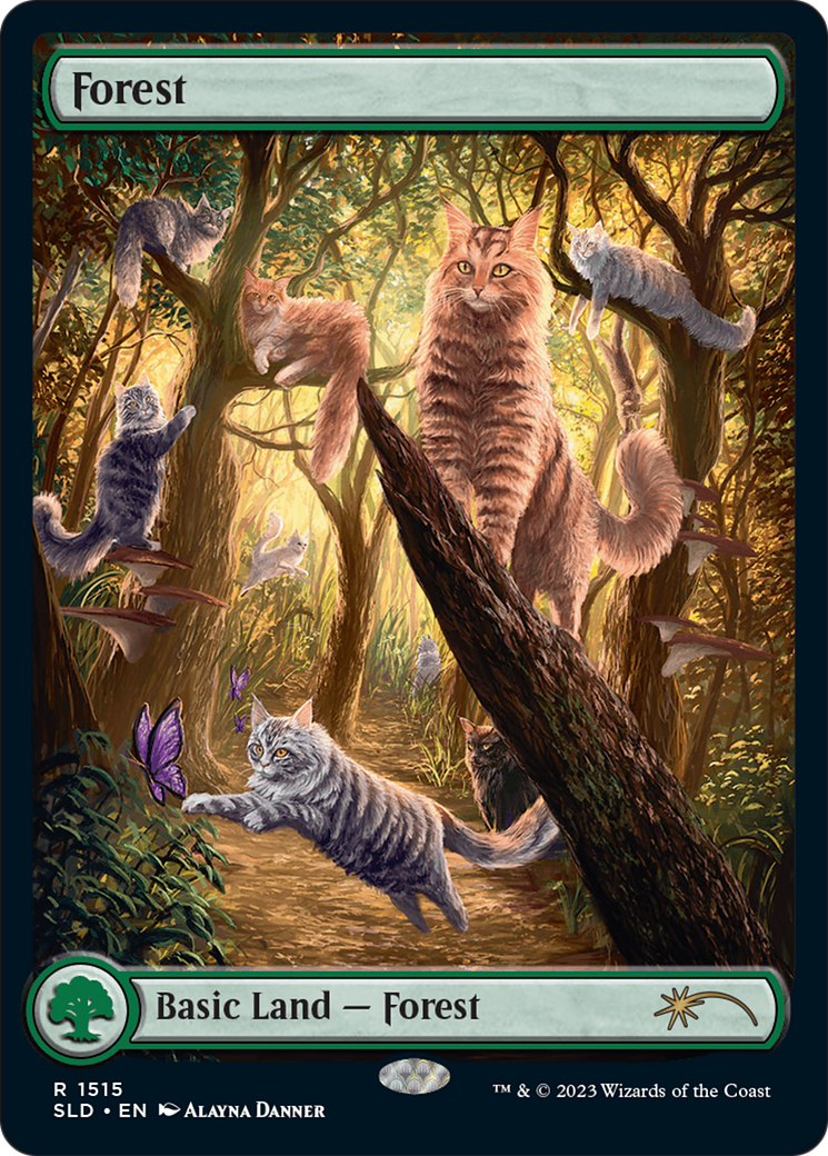 Forest (1515) [Secret Lair Commander Deck: Raining Cats and Dogs] | Card Merchant Takapuna