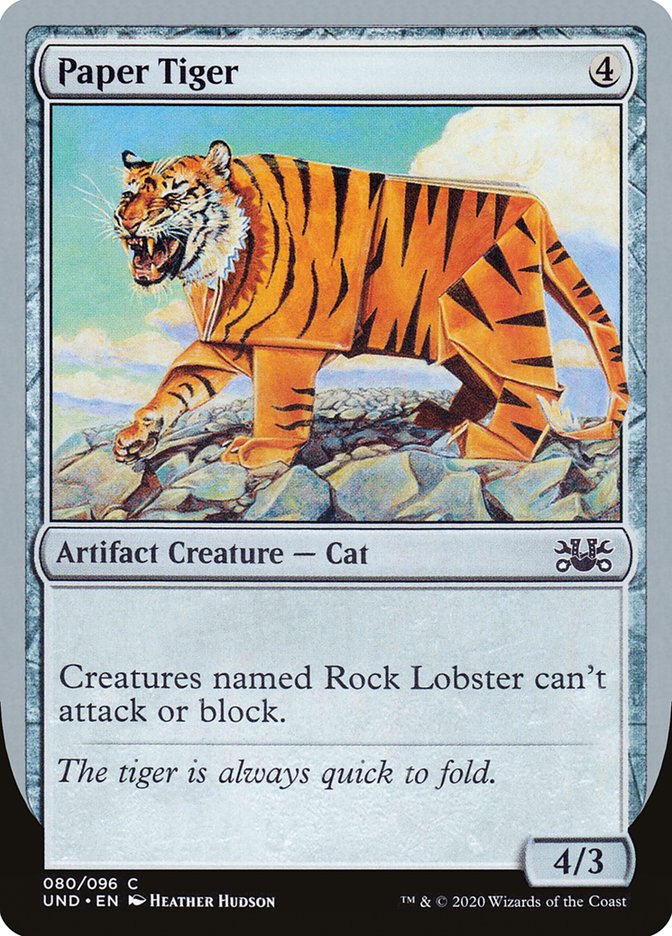 Paper Tiger [Unsanctioned] | Card Merchant Takapuna