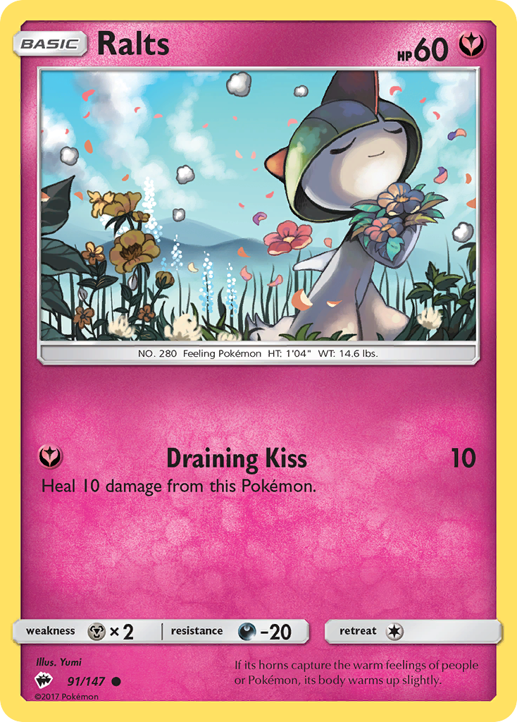 Ralts (91/147) [Sun & Moon: Burning Shadows] | Card Merchant Takapuna