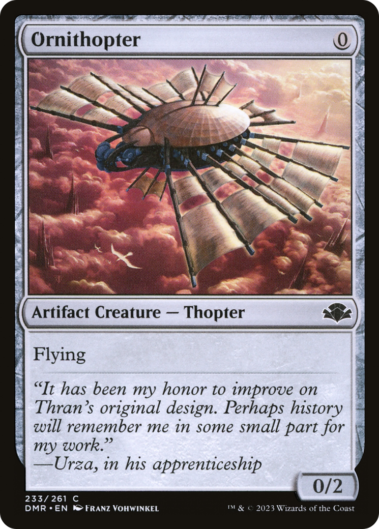 Ornithopter [Dominaria Remastered] | Card Merchant Takapuna