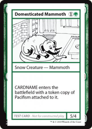 Domesticated Mammoth (2021 Edition) [Mystery Booster Playtest Cards] | Card Merchant Takapuna