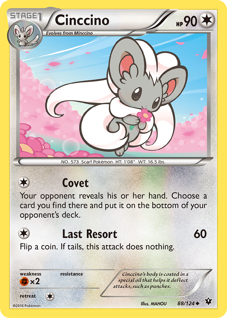 Cinccino (88/124) [XY: Fates Collide] | Card Merchant Takapuna