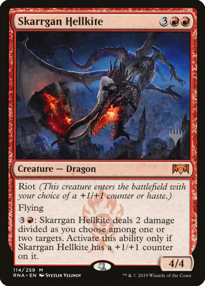 Skarrgan Hellkite (Promo Pack) [Ravnica Allegiance Promos] | Card Merchant Takapuna