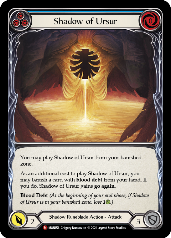 Shadow of Ursur [MON156] (Monarch)  1st Edition Normal | Card Merchant Takapuna