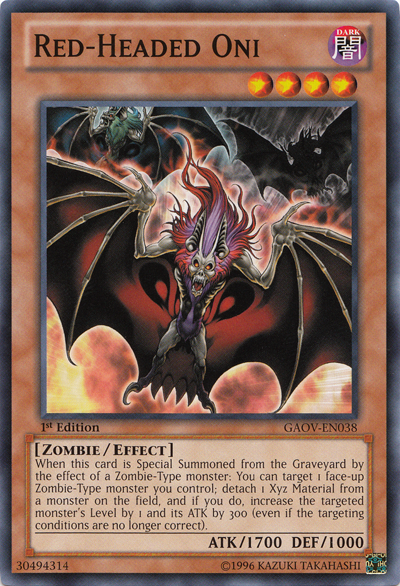 Red-Headed Oni [GAOV-EN038] Common | Card Merchant Takapuna