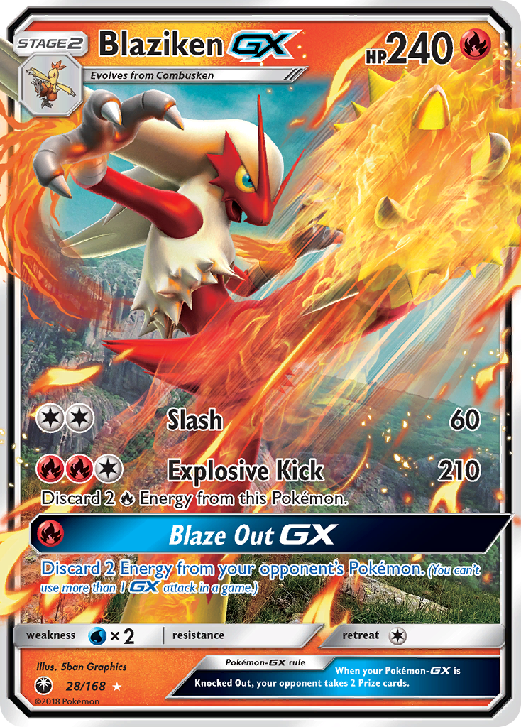 Blaziken GX (28/168) [Sun & Moon: Celestial Storm] | Card Merchant Takapuna