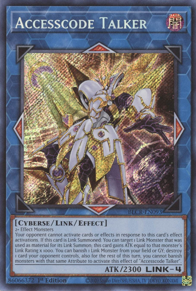 Accesscode Talker [BLCR-EN093] Secret Rare | Card Merchant Takapuna