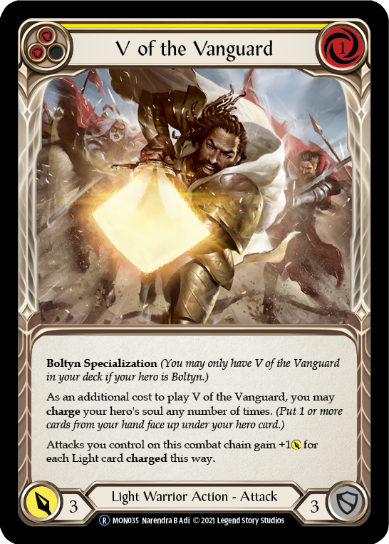 V of the Vanguard [U-MON035] (Monarch Unlimited)  Unlimited Normal | Card Merchant Takapuna