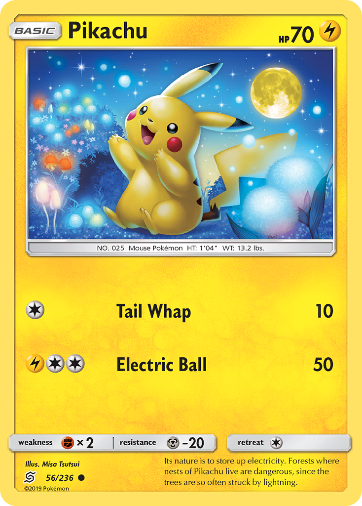 Pikachu (56/236) [Sun & Moon: Unified Minds] | Card Merchant Takapuna