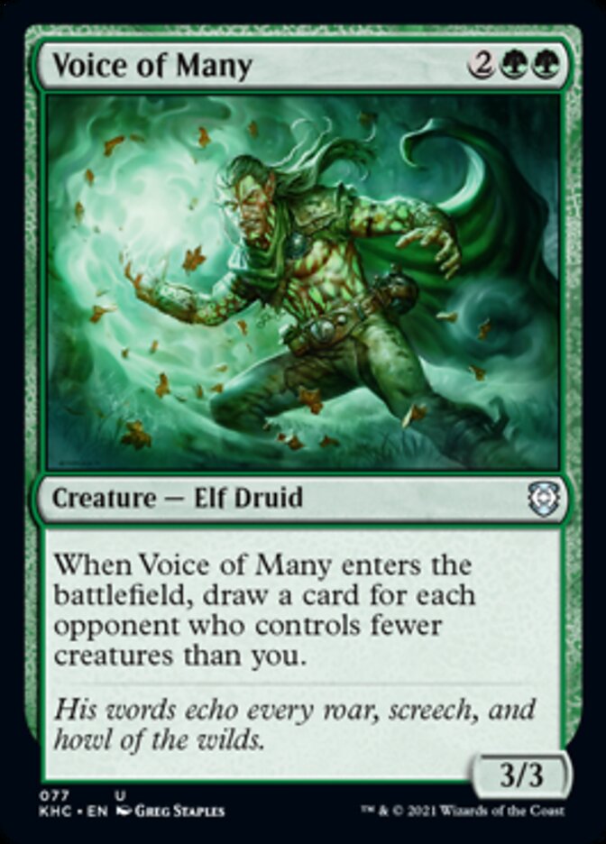 Voice of Many [Kaldheim Commander] | Card Merchant Takapuna