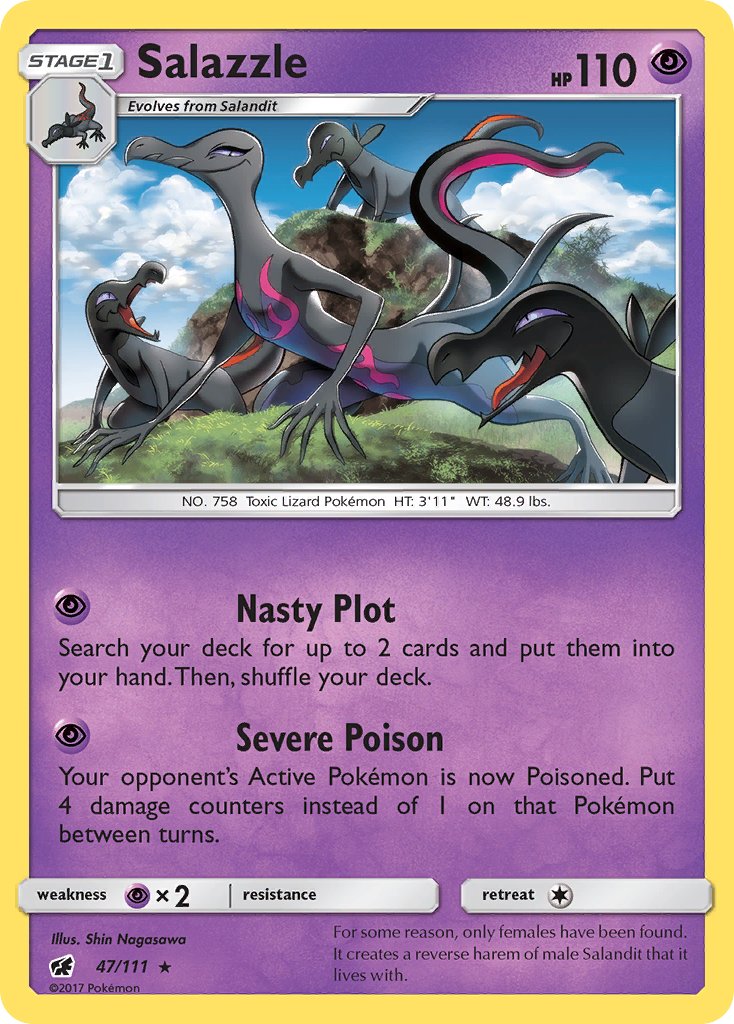 Salazzle (47/111) (Theme Deck Exclusive) [Sun & Moon: Crimson Invasion] | Card Merchant Takapuna