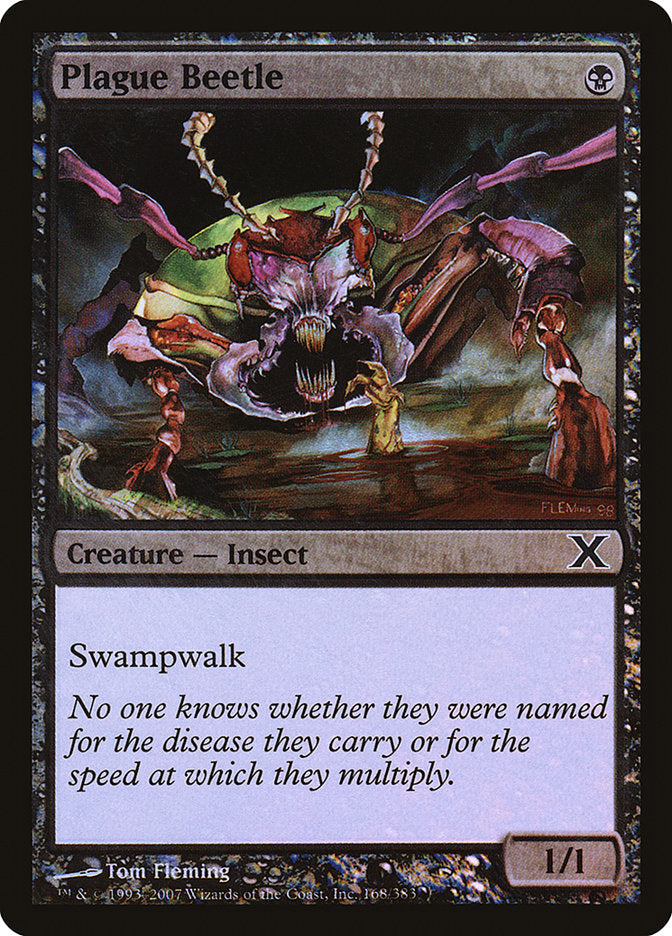 Plague Beetle (Premium Foil) [Tenth Edition] | Card Merchant Takapuna