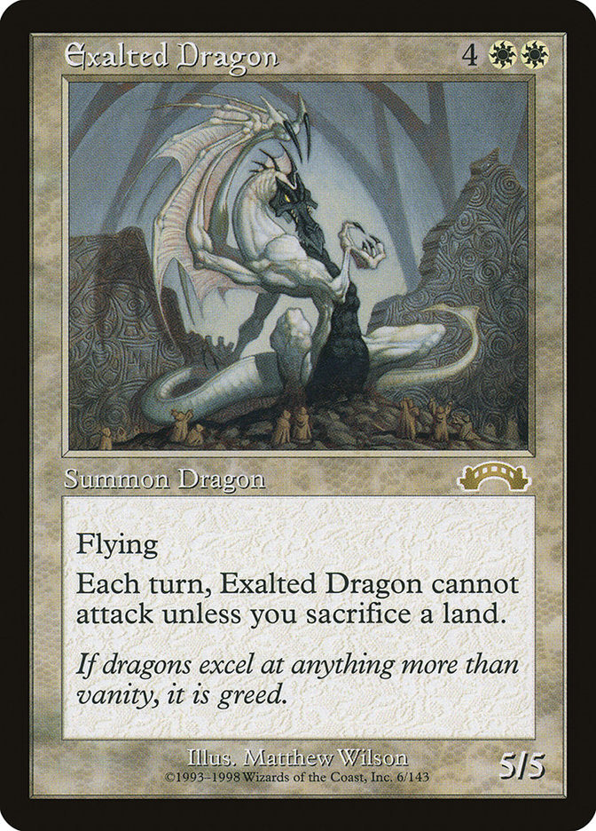 Exalted Dragon [Exodus] | Card Merchant Takapuna