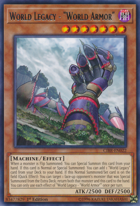 World Legacy - "World Armor" [CIBR-EN022] Rare | Card Merchant Takapuna