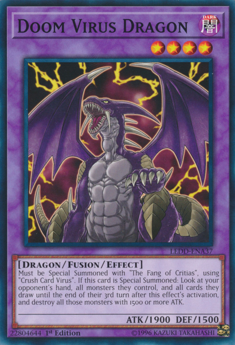 Doom Virus Dragon [LEDD-ENA37] Common | Card Merchant Takapuna