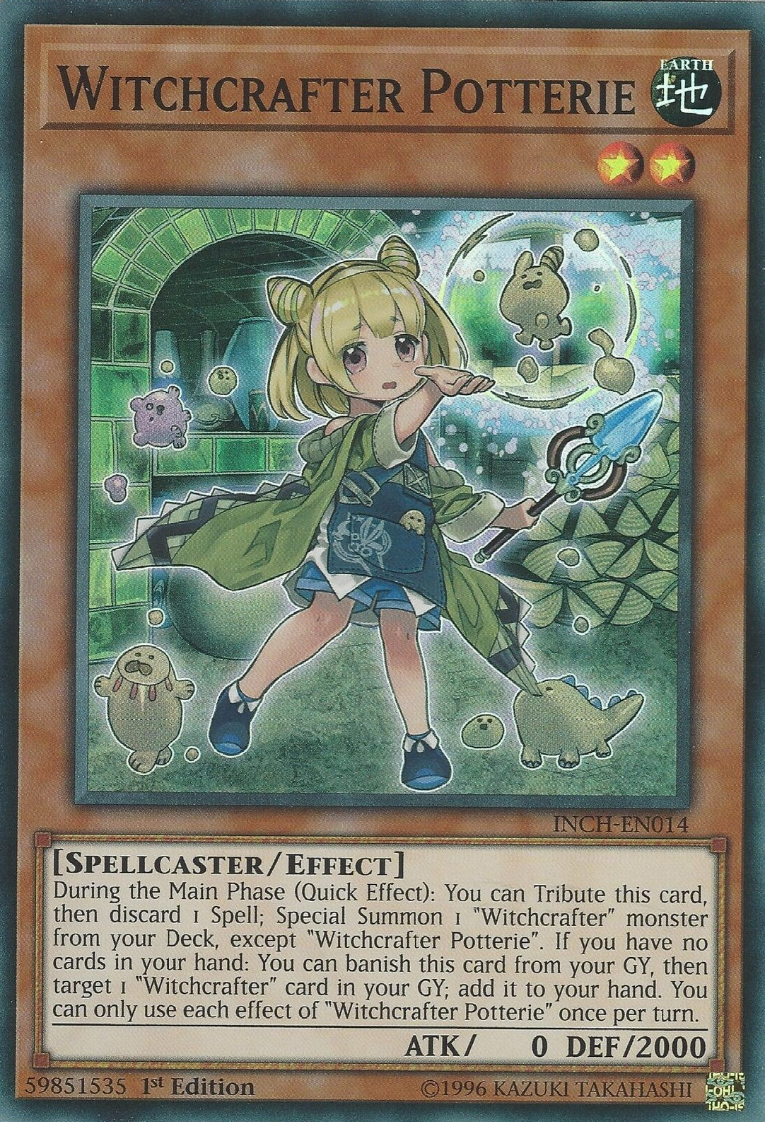 Witchcrafter Potterie [INCH-EN014] Super Rare | Card Merchant Takapuna