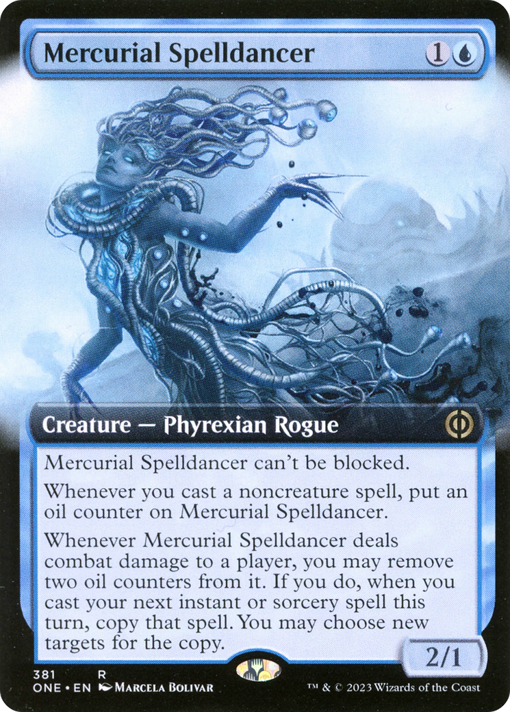 Mercurial Spelldancer (Extended Art) [Phyrexia: All Will Be One] | Card Merchant Takapuna