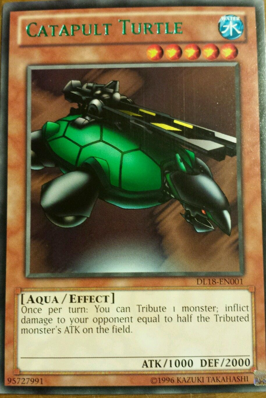 Catapult Turtle (Green) [DL18-EN001] Rare | Card Merchant Takapuna