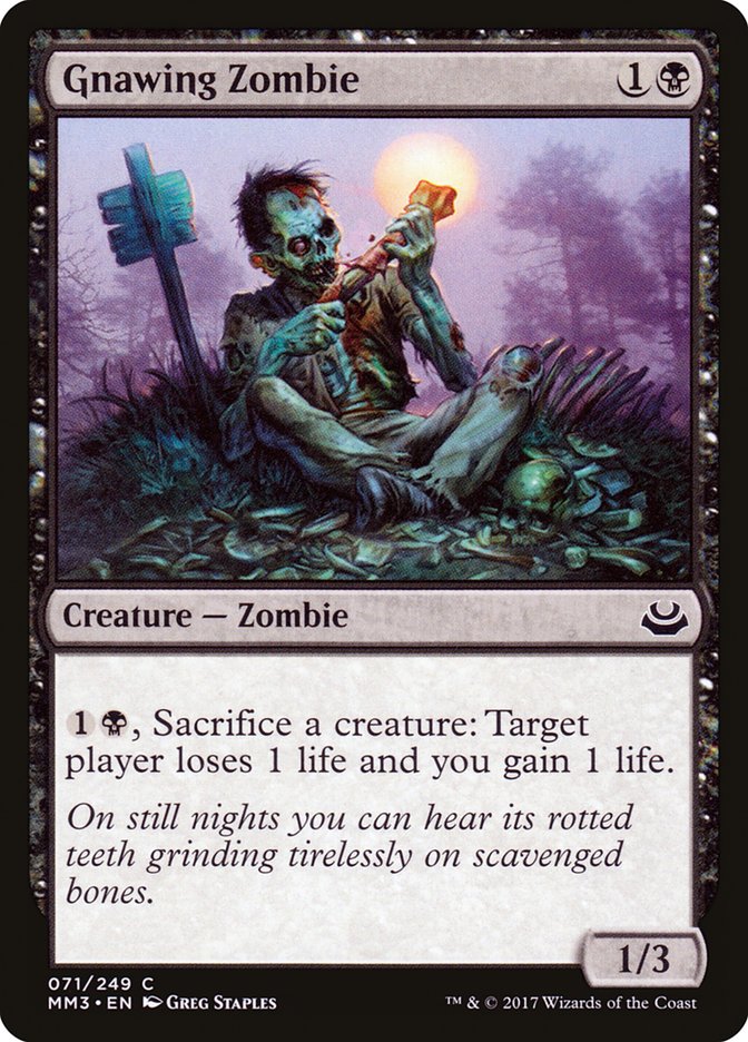 Gnawing Zombie [Modern Masters 2017] | Card Merchant Takapuna