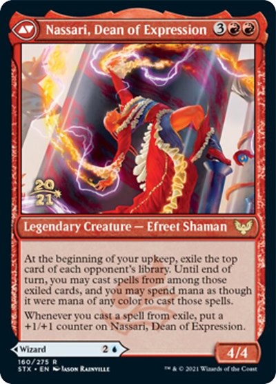 Uvilda, Dean of Perfection // Nassari, Dean of Expression [Strixhaven: School of Mages Prerelease Promos] | Card Merchant Takapuna