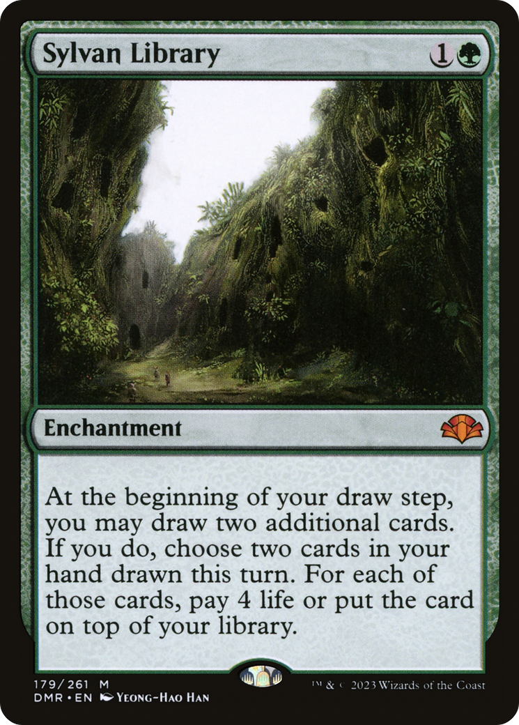 Sylvan Library [Dominaria Remastered] | Card Merchant Takapuna