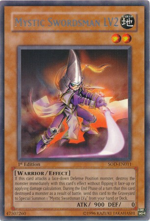 Mystic Swordsman LV2 [SOD-EN011] Rare | Card Merchant Takapuna