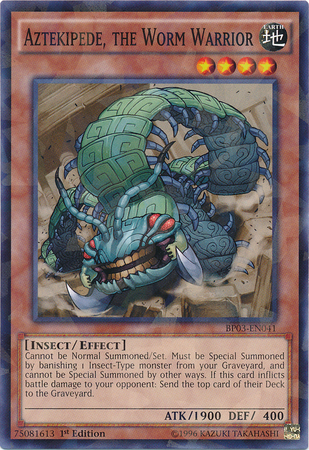 Aztekipede, the Worm Warrior [BP03-EN041] Shatterfoil Rare | Card Merchant Takapuna