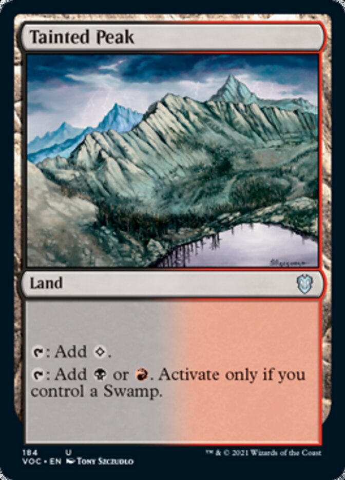 Tainted Peak [Innistrad: Crimson Vow Commander] | Card Merchant Takapuna