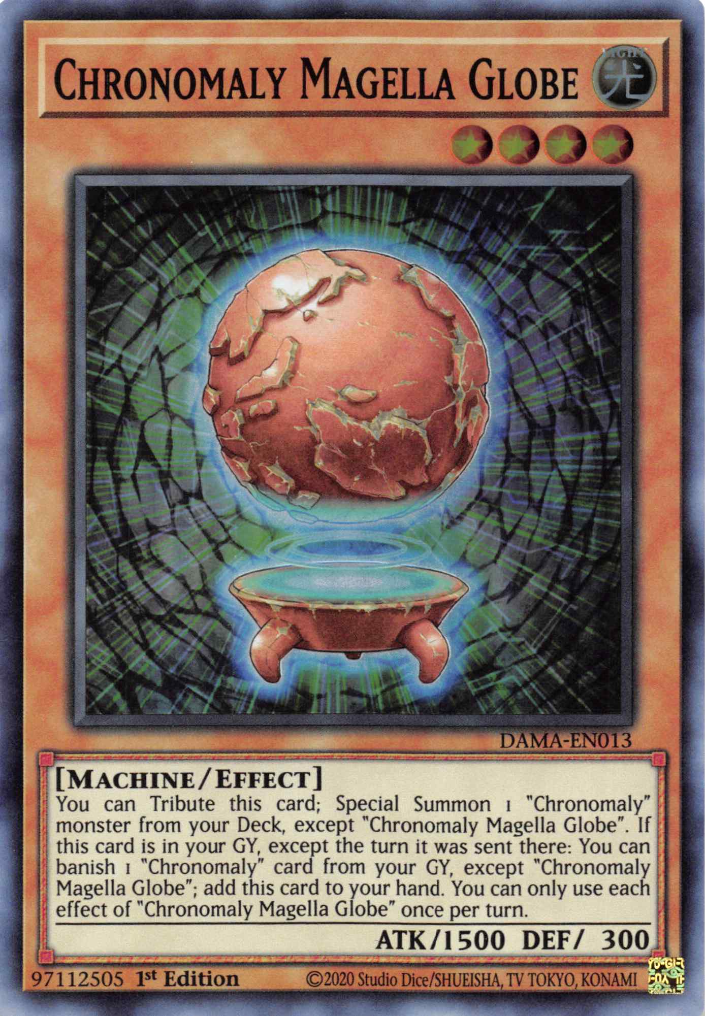 Chronomaly Magella Globe [DAMA-EN013] Super Rare | Card Merchant Takapuna