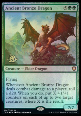 Ancient Bronze Dragon [Commander Legends: Battle for Baldur's Gate Prerelease Promos] | Card Merchant Takapuna