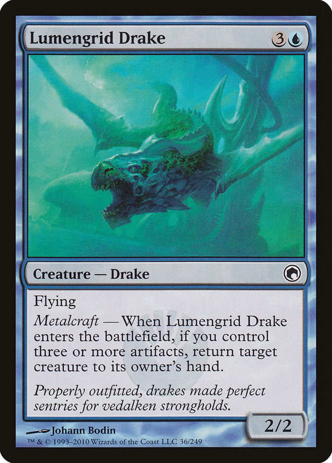 Lumengrid Drake [Scars of Mirrodin] | Card Merchant Takapuna