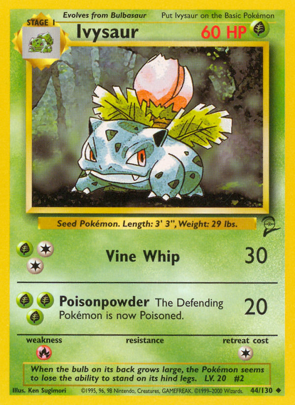 Ivysaur (44/130) [Base Set 2] | Card Merchant Takapuna