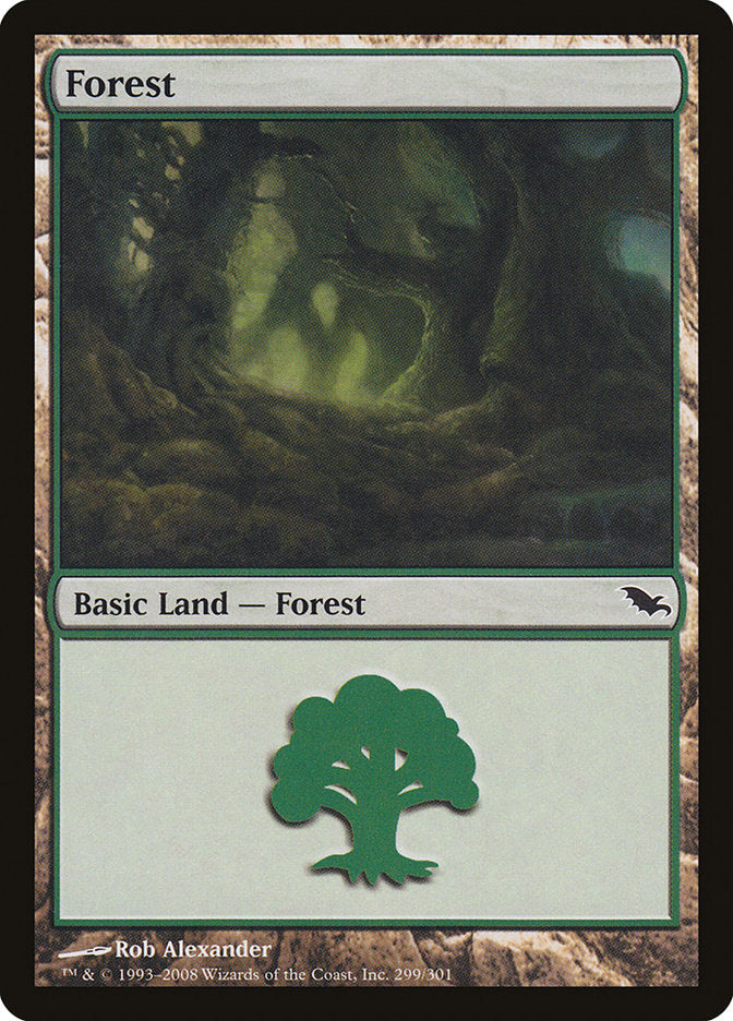 Forest (299) [Shadowmoor] | Card Merchant Takapuna