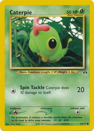 Caterpie (53/75) [Neo Discovery Unlimited] | Card Merchant Takapuna