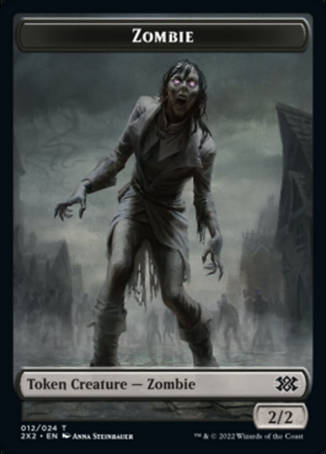 Zombie // Vampire Double-Sided Token [Double Masters 2022 Tokens] | Card Merchant Takapuna