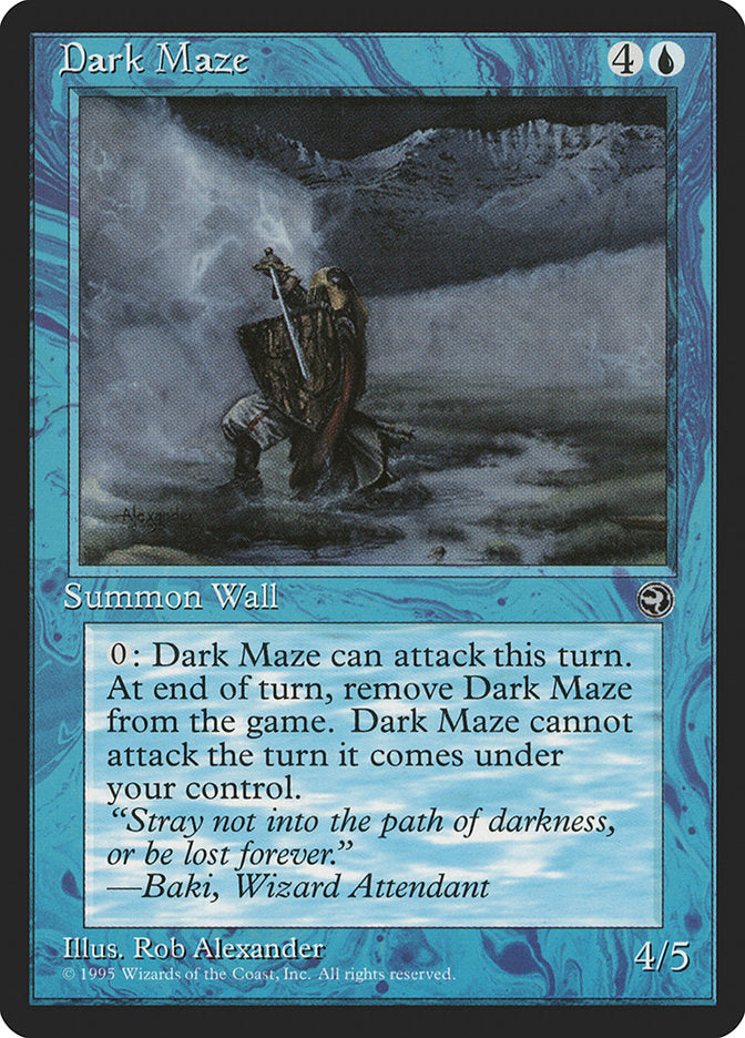 Dark Maze (Baki Flavor Text) [Homelands] | Card Merchant Takapuna